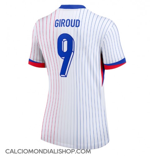 Maglie da calcio Francia Olivier Giroud #9 Seconda Maglia Femminile Europei 2024 Manica Corta